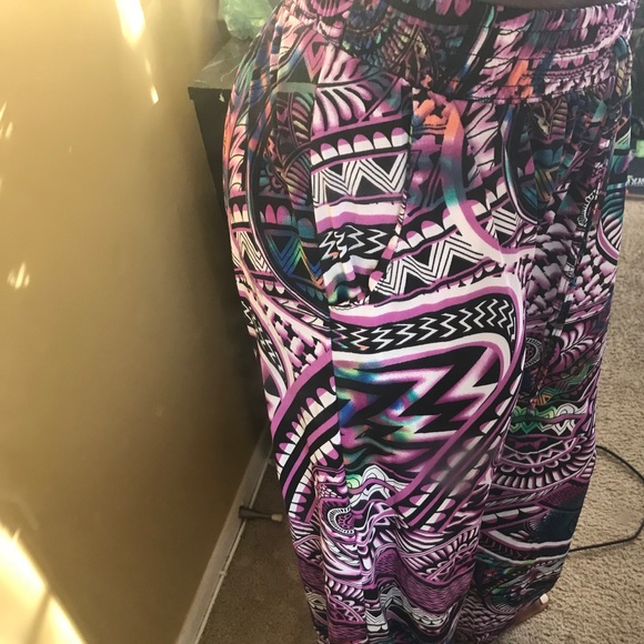 Colorful Wide Leg Pants - Picture 3 of 5